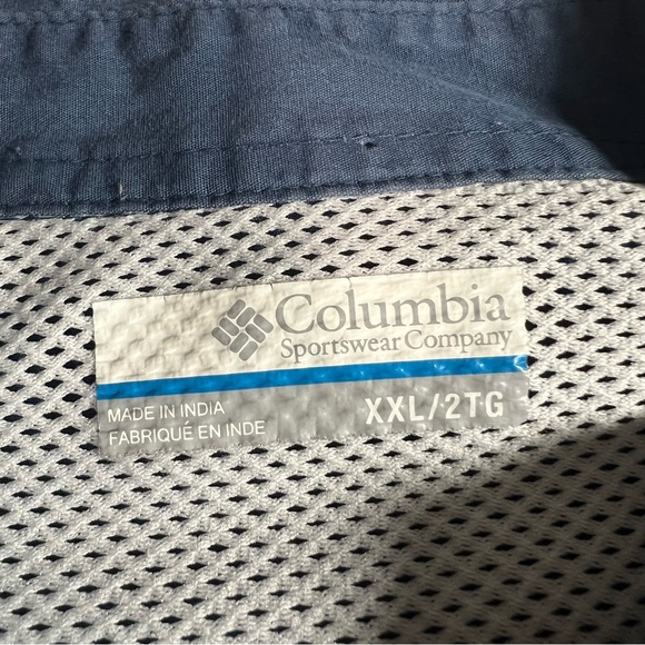 Columbia PFG Men’s Bonehead Long Sleeve Button Shirt Blue Size 2XL Fishing - Picture 4 of 8